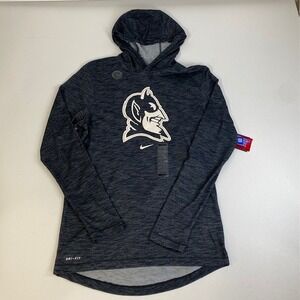 Nike Duke‎ Blue Devils Dri-FIT Cotton Tee Hoodie Mens Small Basketball